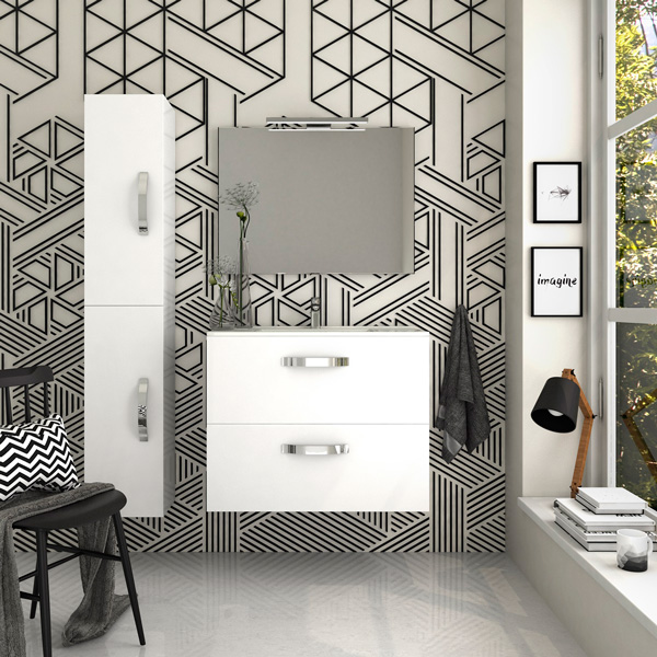 Mueble de baño moderno, modelo Soria elegante y minimalista